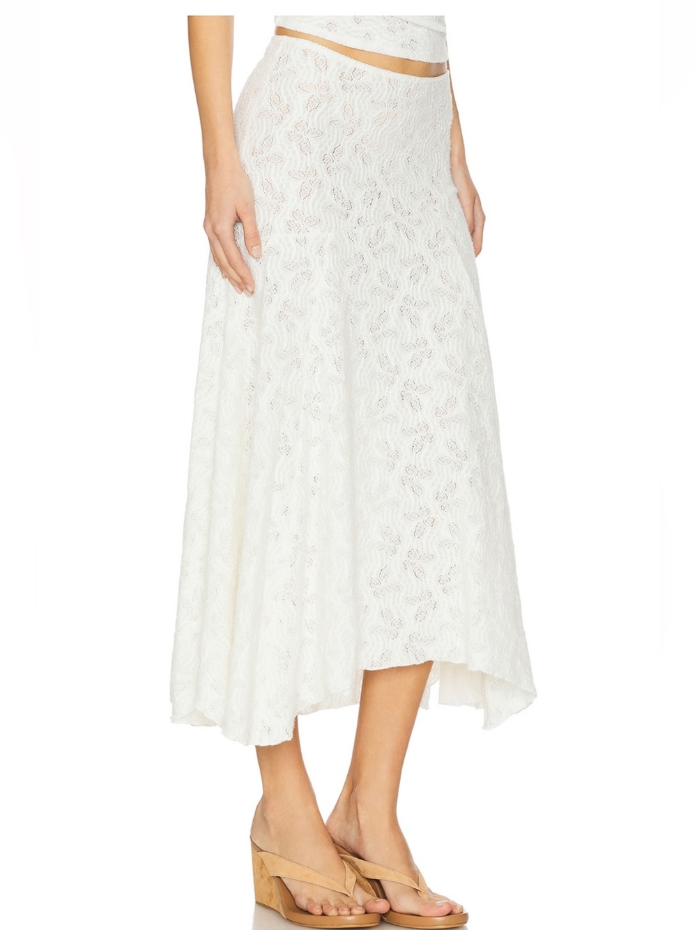 REVOLVE Lioness White Lace Butterfly Skirt Set - Tank Top + Flared Skirt SET - Picture 8 of 16